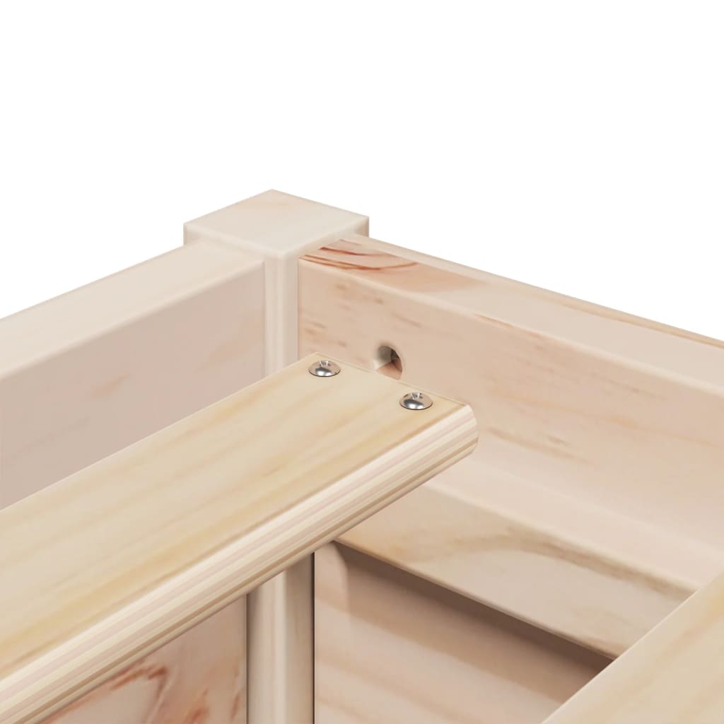 Bed Frame without Mattress 150x200 cm King Size Solid Wood Pine