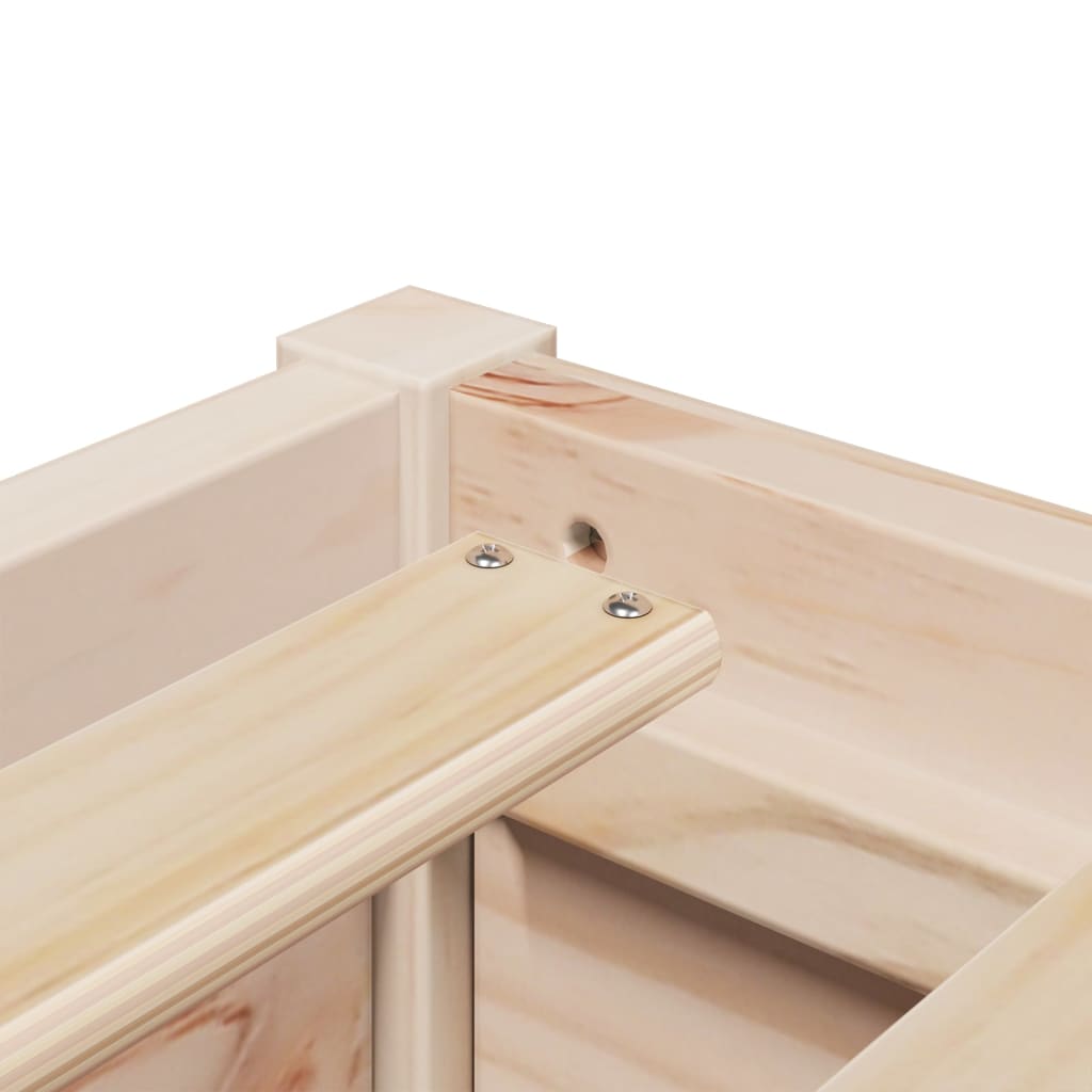 Bed Frame without Mattress 120x200 cm Solid Wood Pine