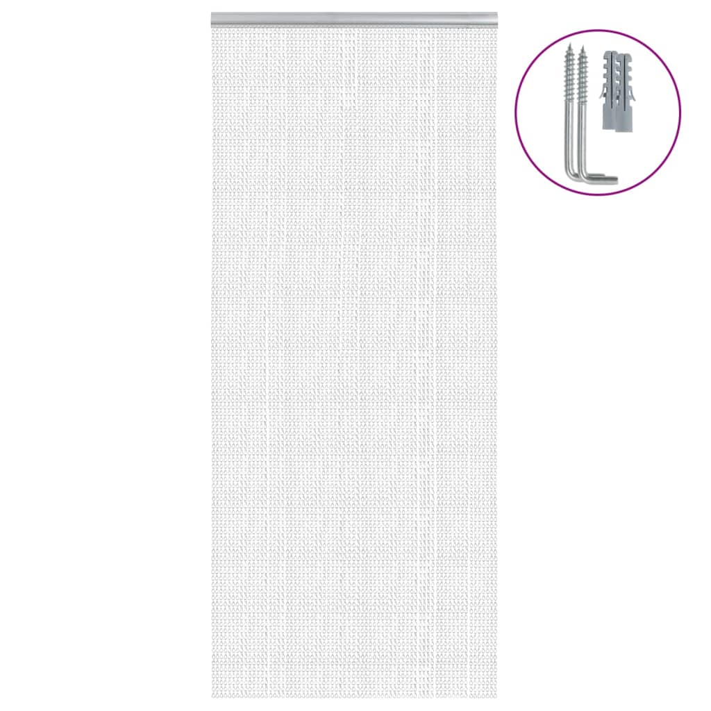 Chain Door Fly Screen 90x200 cm Aluminium