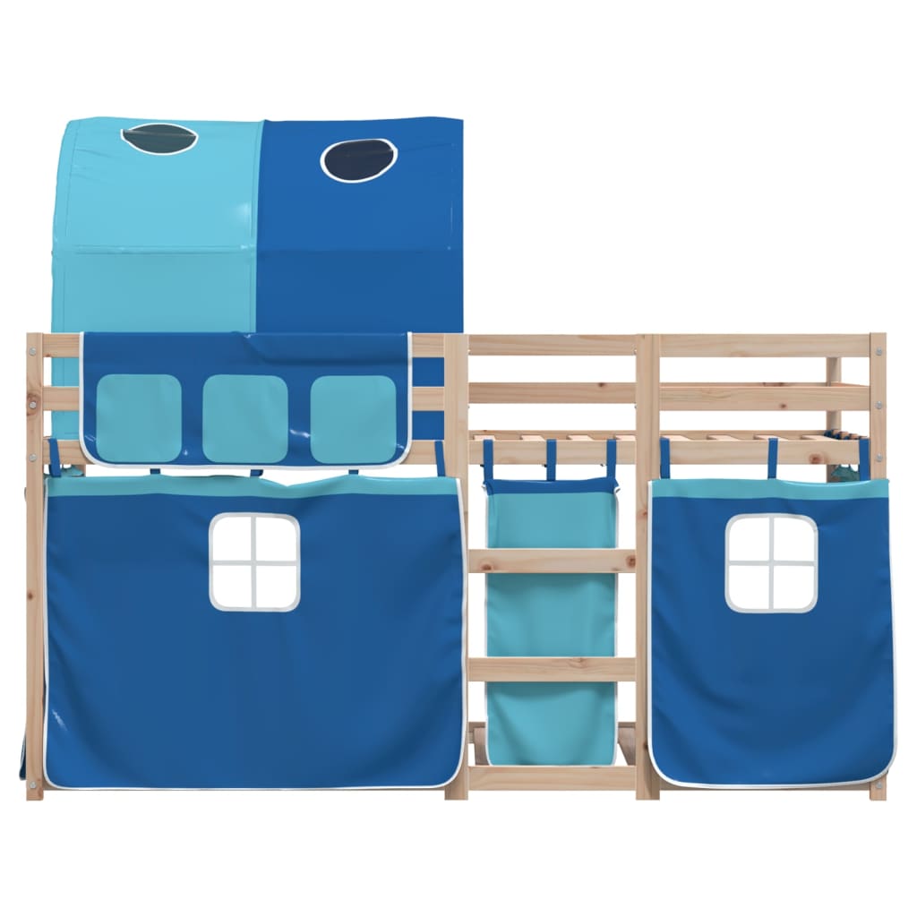 Bunk Bed without Mattress Blue 80x200 cm Solid Wood Pine