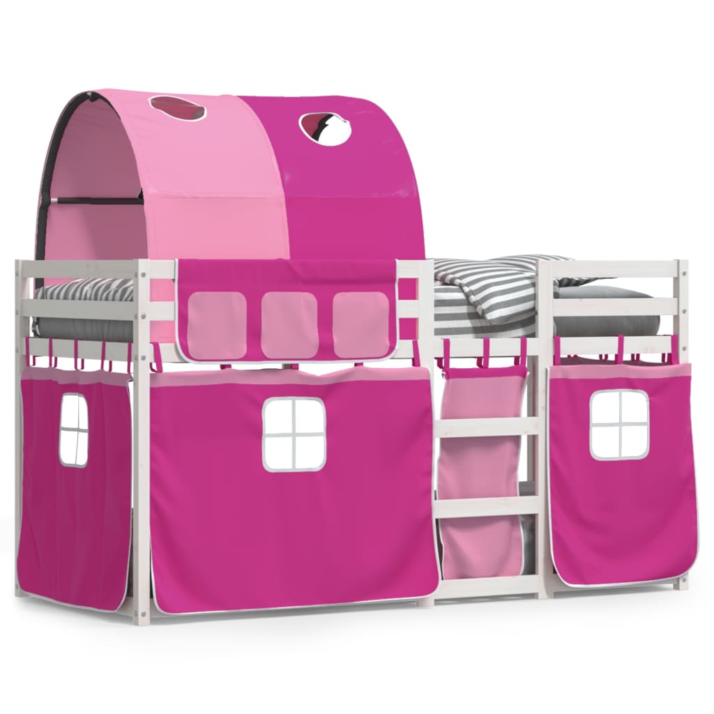 Bunk Bed without Mattress Pink 80x200 cm Solid Wood Pine