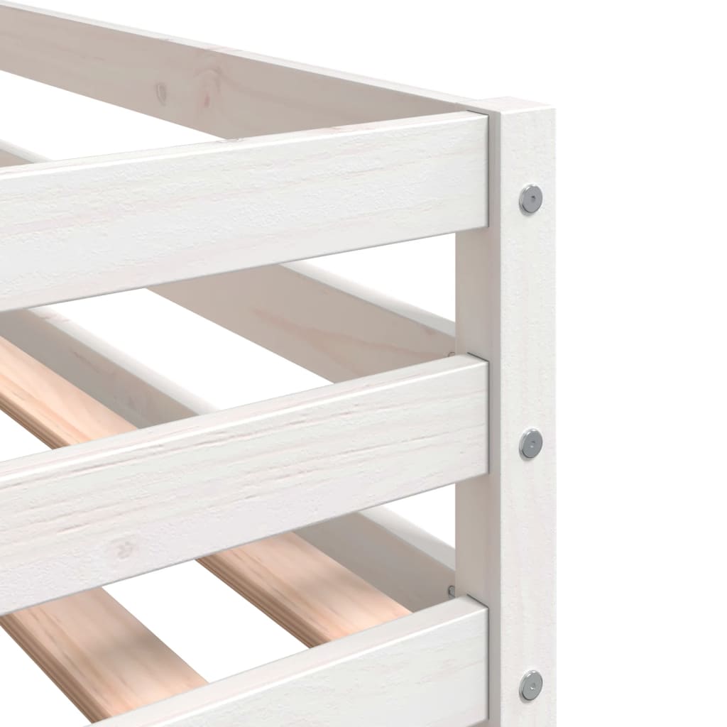 Bunk Bed without Mattress Pink 75x190 cm Small Single Solid Wood Pine