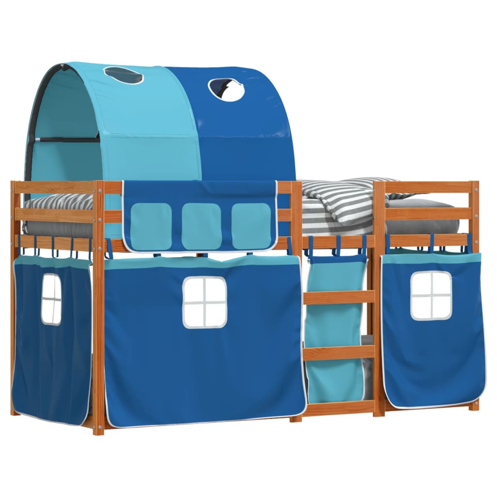 Bunk Bed without Mattress Blue 80x200 cm Solid Wood Pine