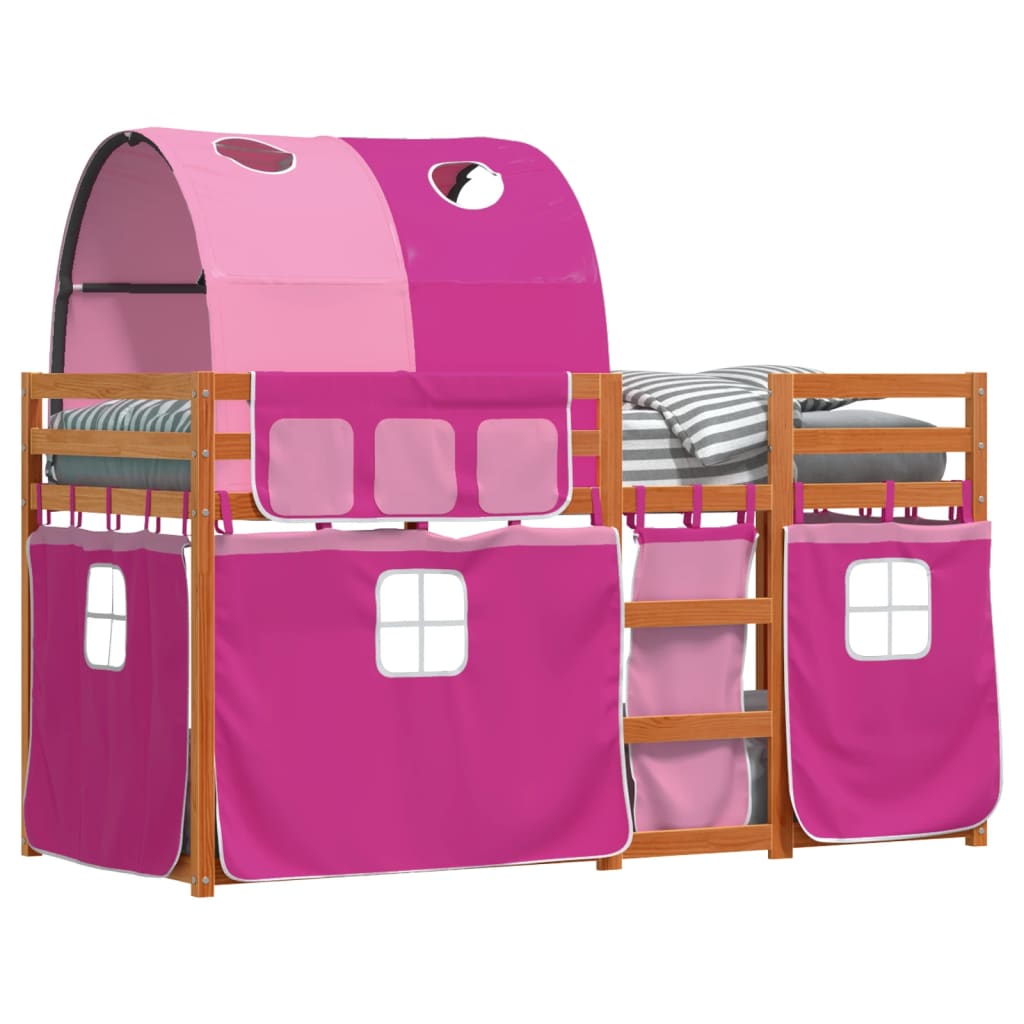 Bunk Bed without Mattress Pink 80x200 cm Solid Wood Pine