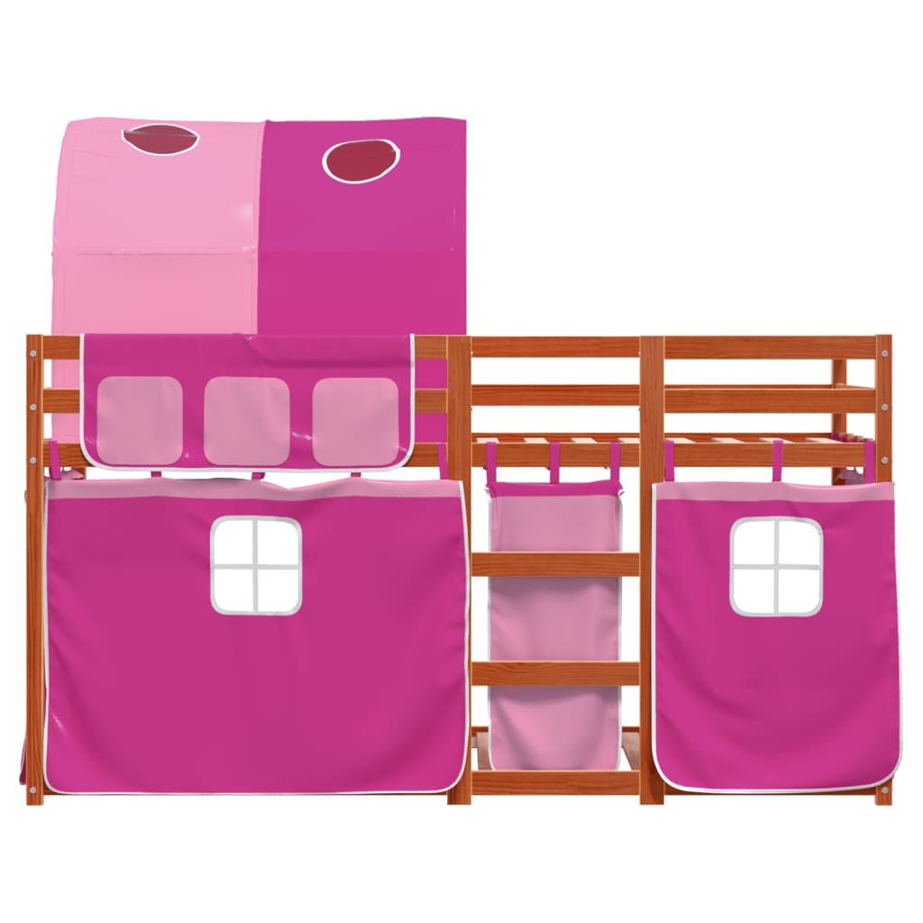 Bunk Bed without Mattress Pink 80x200 cm Solid Wood Pine