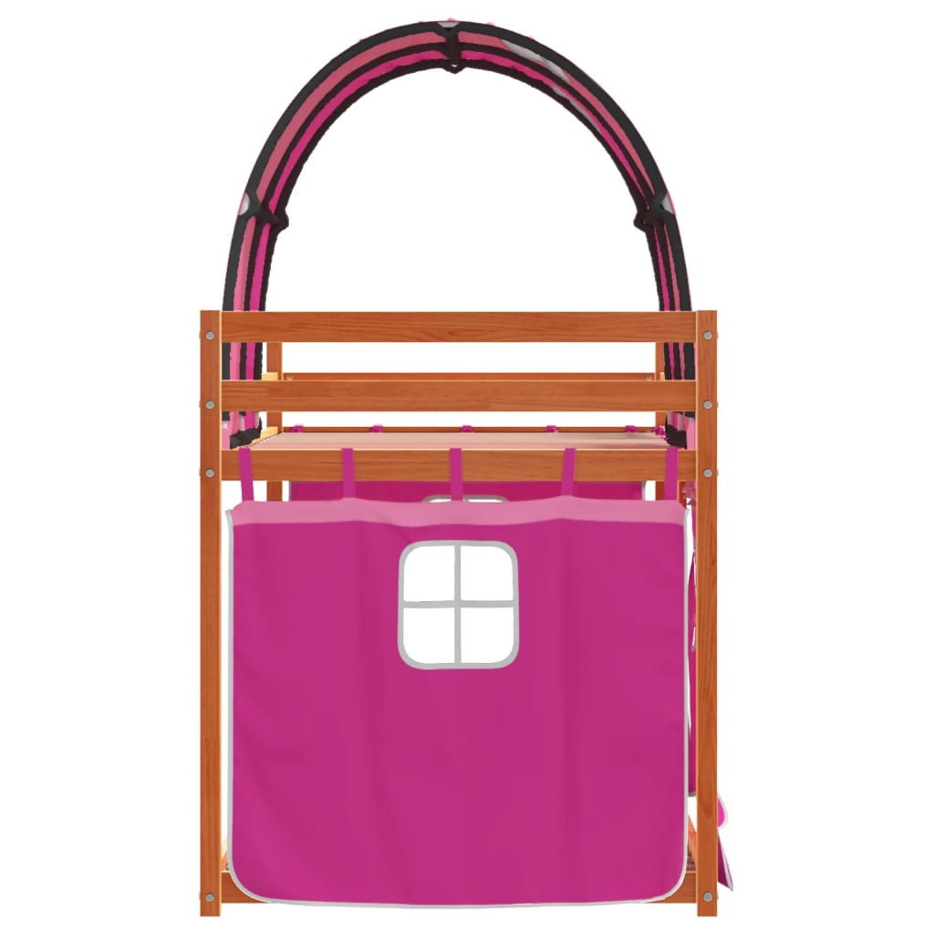 Bunk Bed without Mattress Pink 80x200 cm Solid Wood Pine
