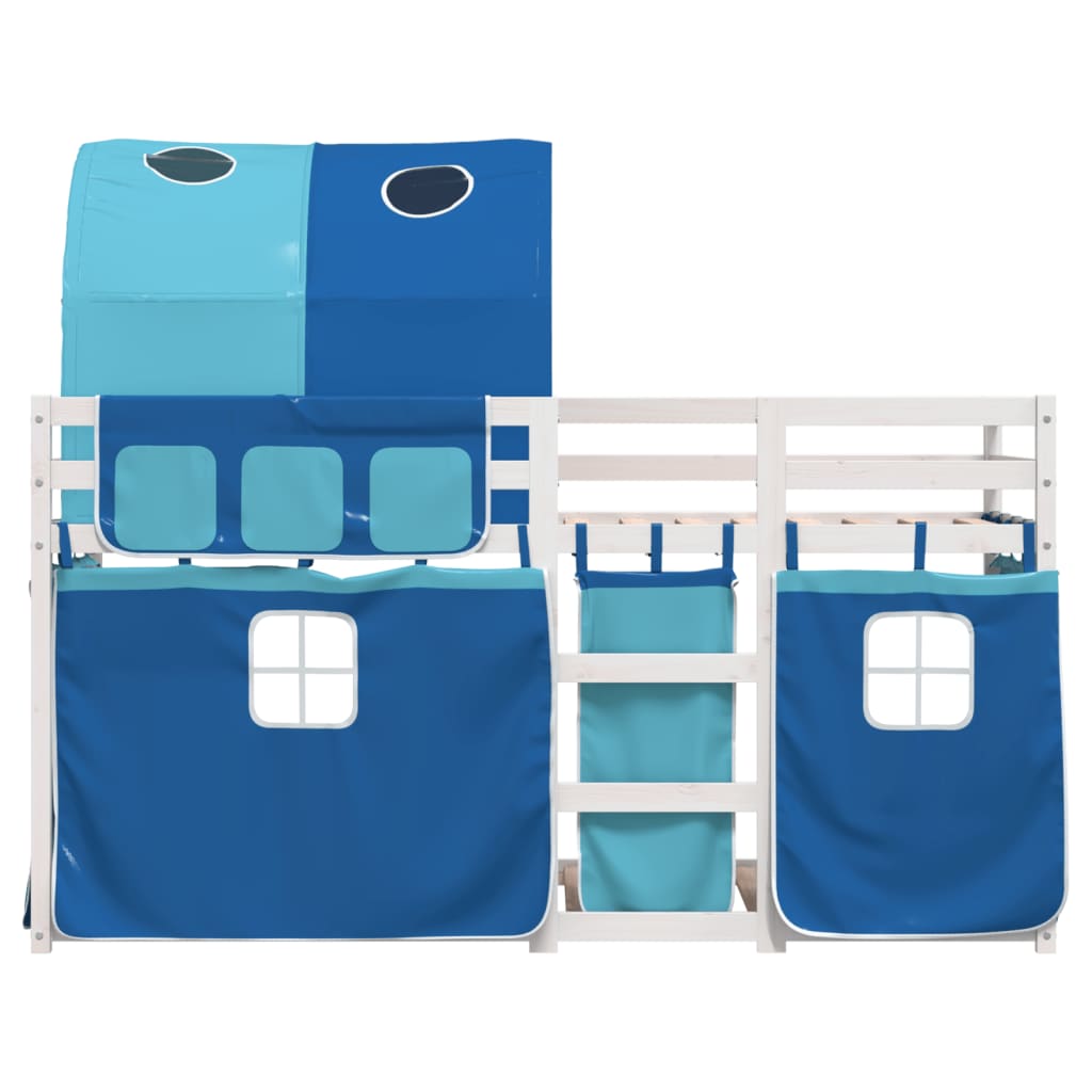Bunk Bed without Mattress Blue 90x200 cm Solid Wood Pine