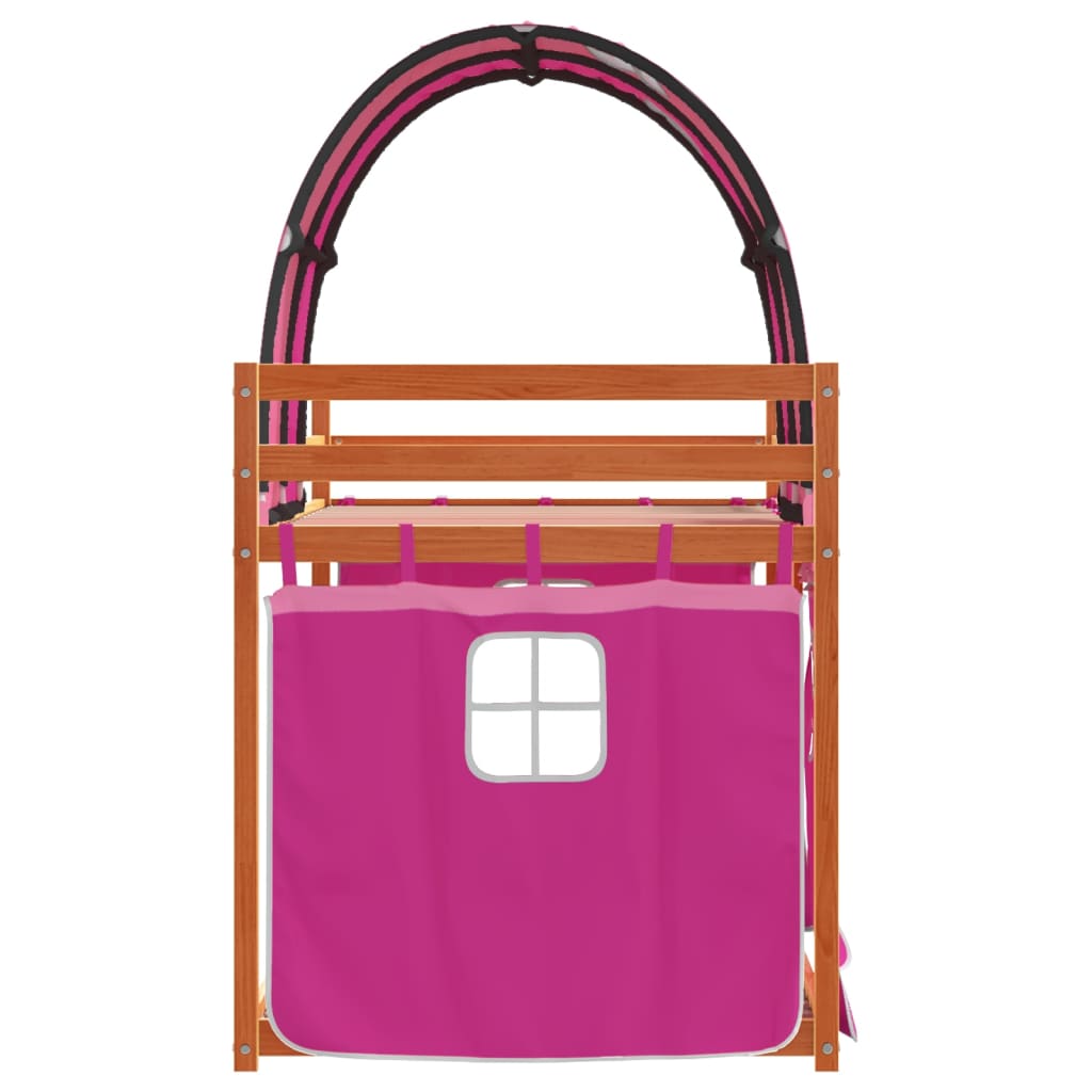 Bunk Bed without Mattress Pink 90x200 cm Solid Wood Pine