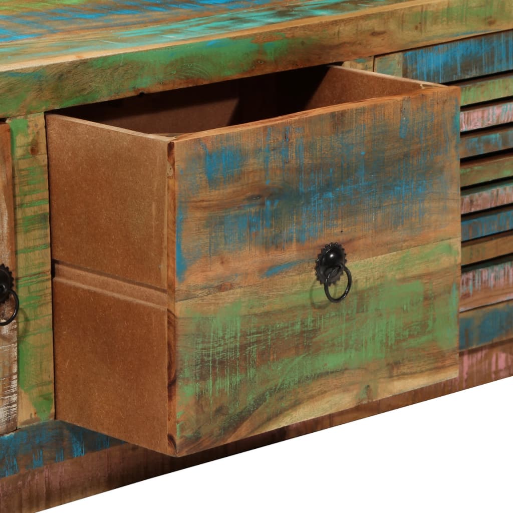 TV Cabinet 110x30x40 cm Solid Wood Reclaimed