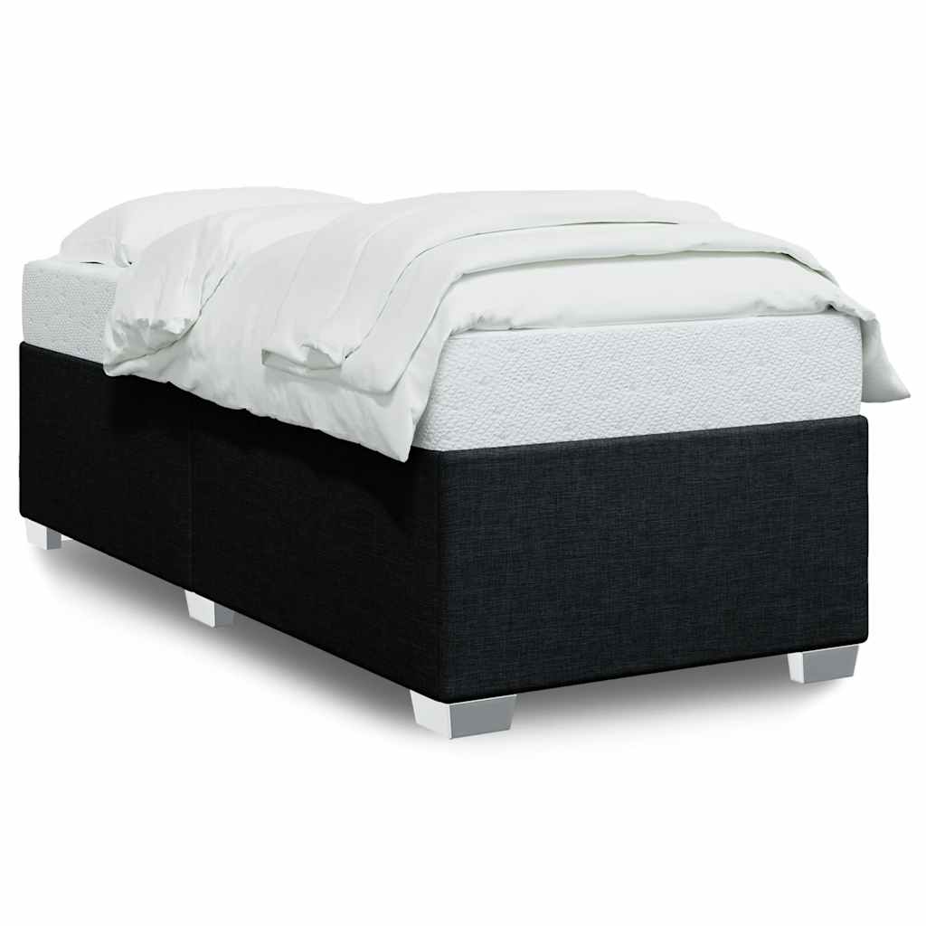 Bed Frame without Mattress Black Single Fabric