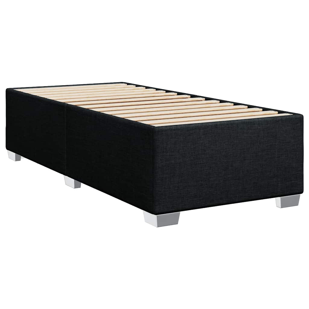 Bed Frame without Mattress Black Single Fabric