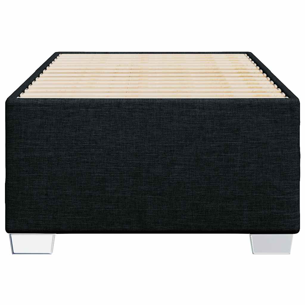 Bed Frame without Mattress Black Single Fabric
