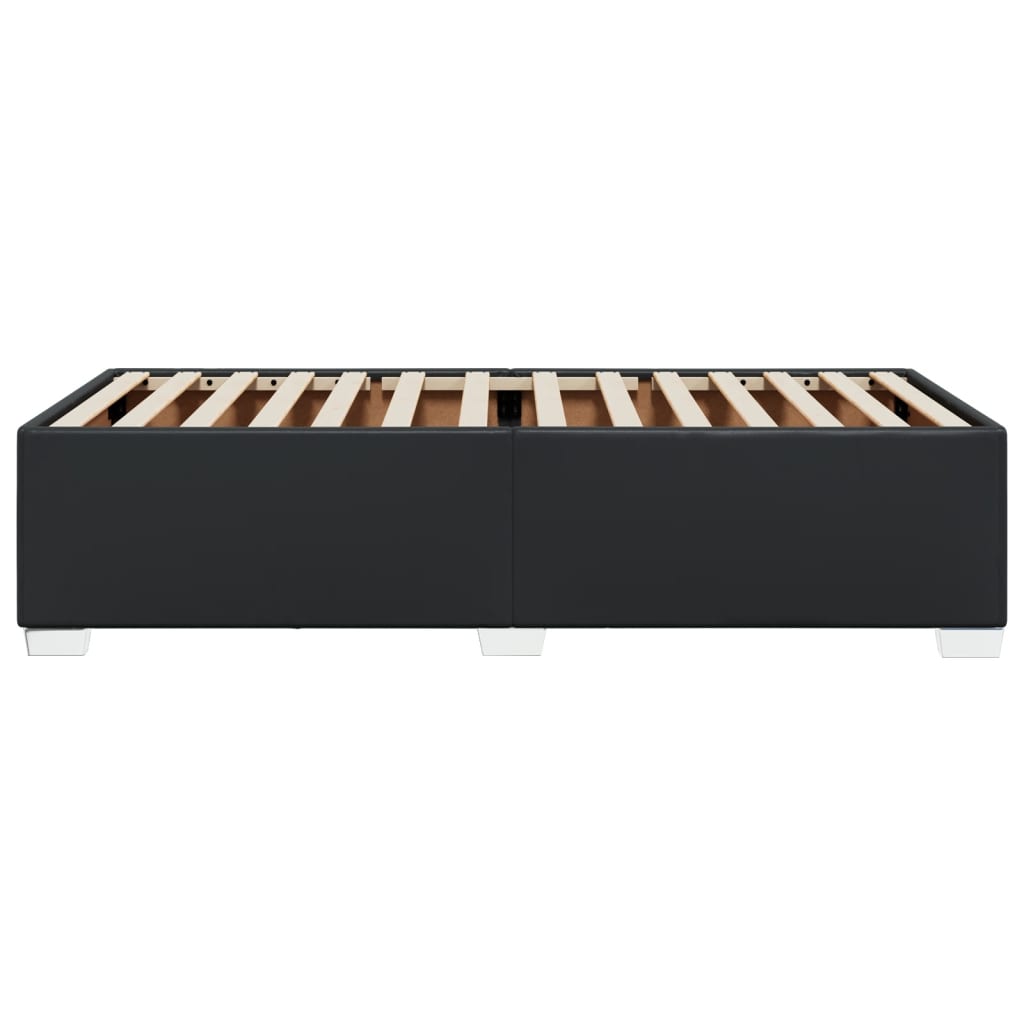 Bed Frame without Mattress Black 90x190 cm Single Faux Leather