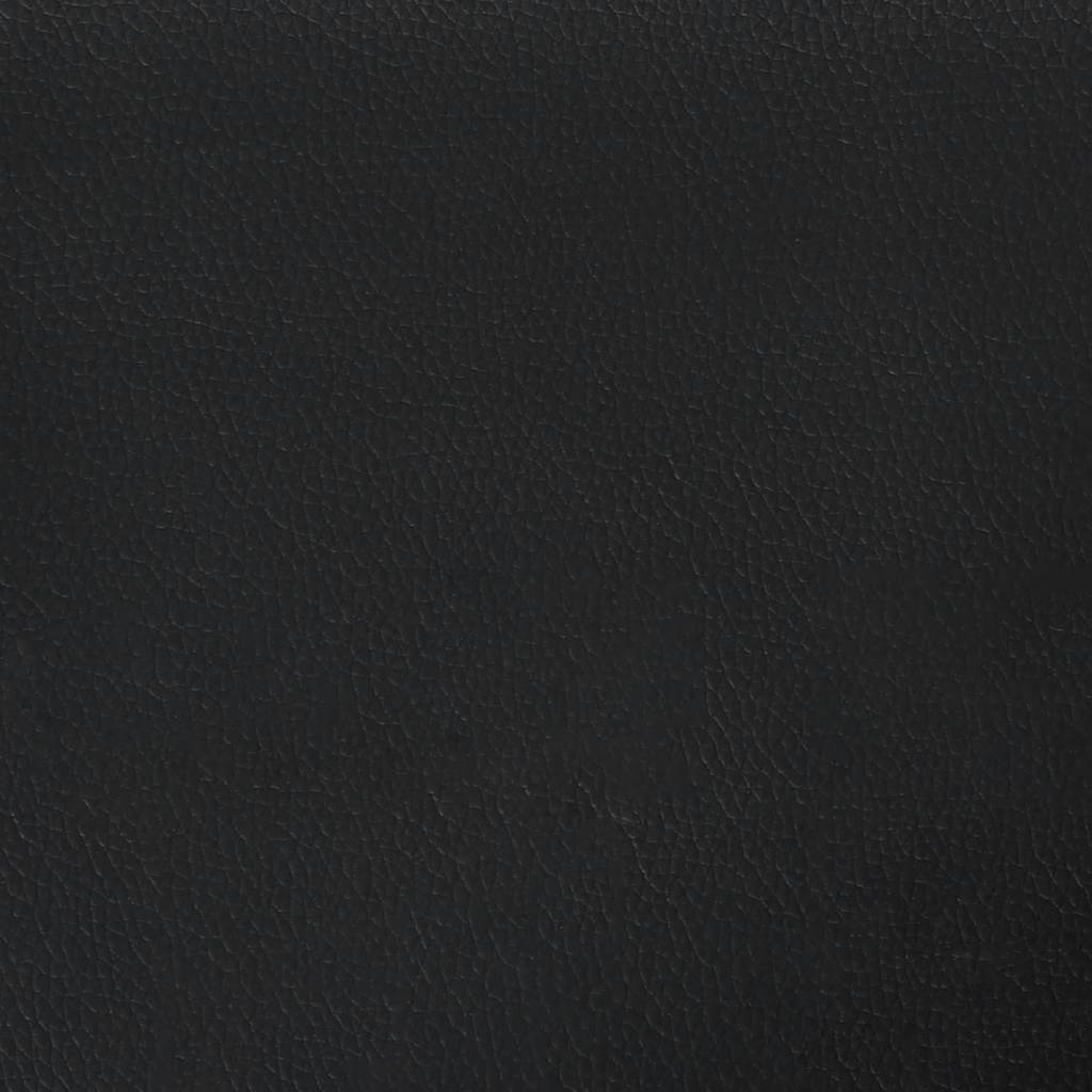 Bed Frame without Mattress Black Super King Faux Leather