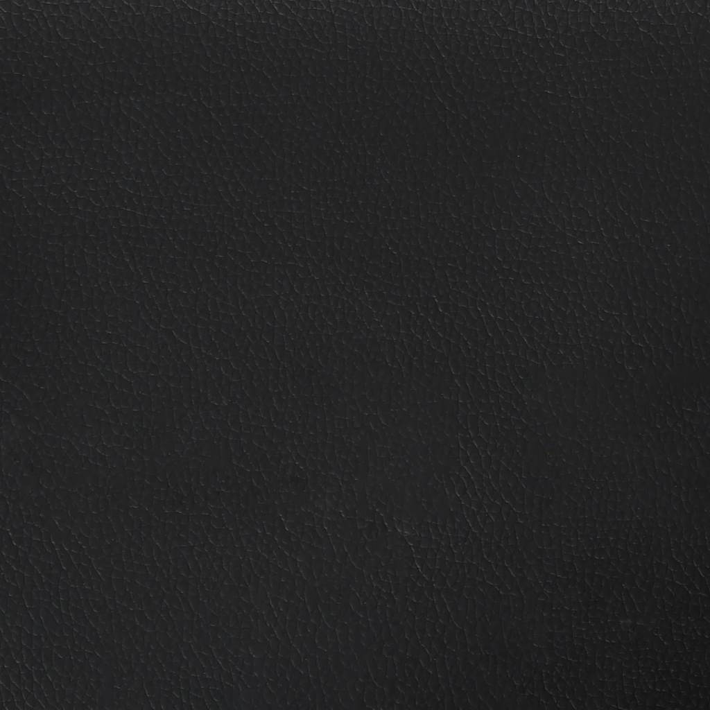 Bed Frame without Mattress Black Full Faux Leather