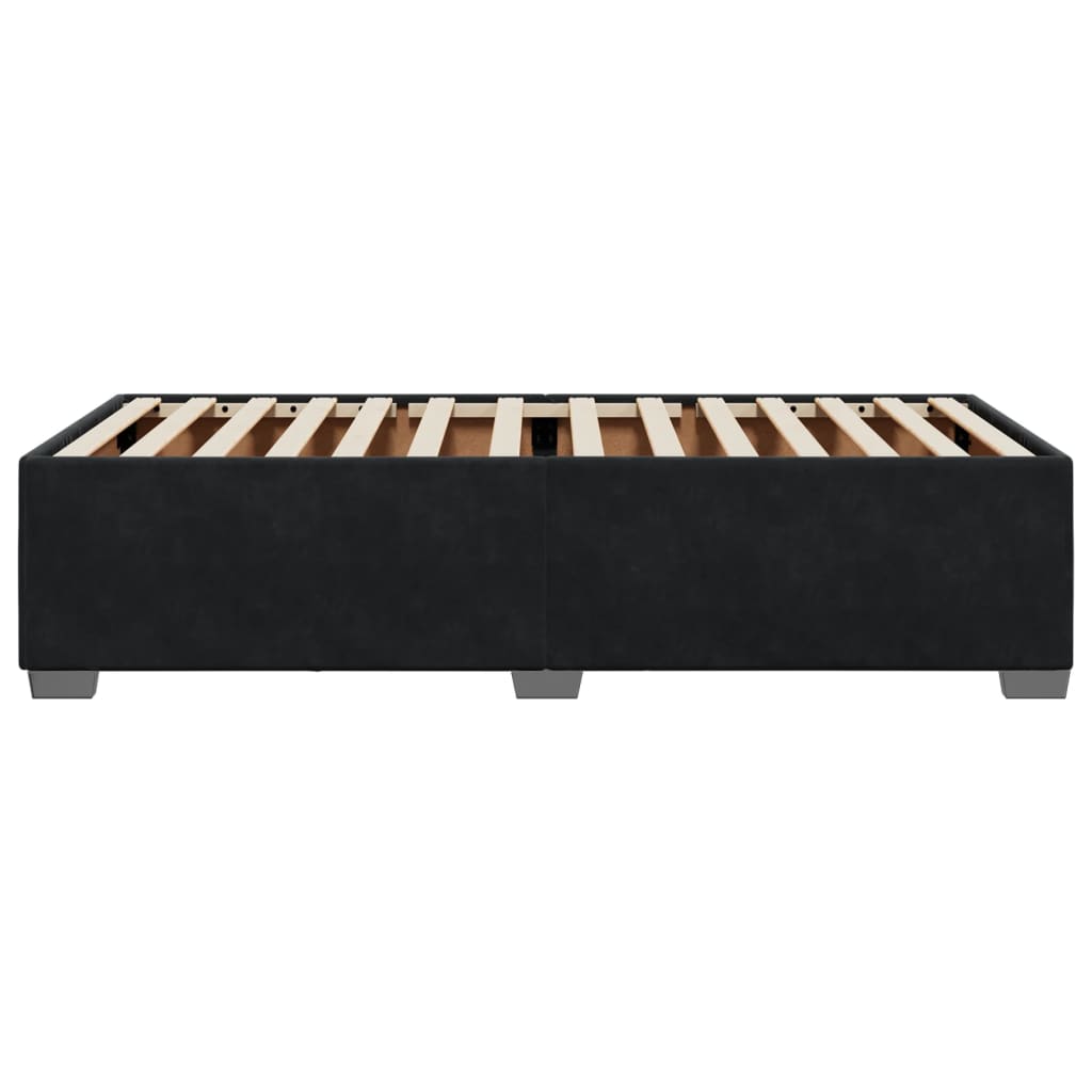 Bed Frame without Mattress Black 90x190 cm Single Velvet