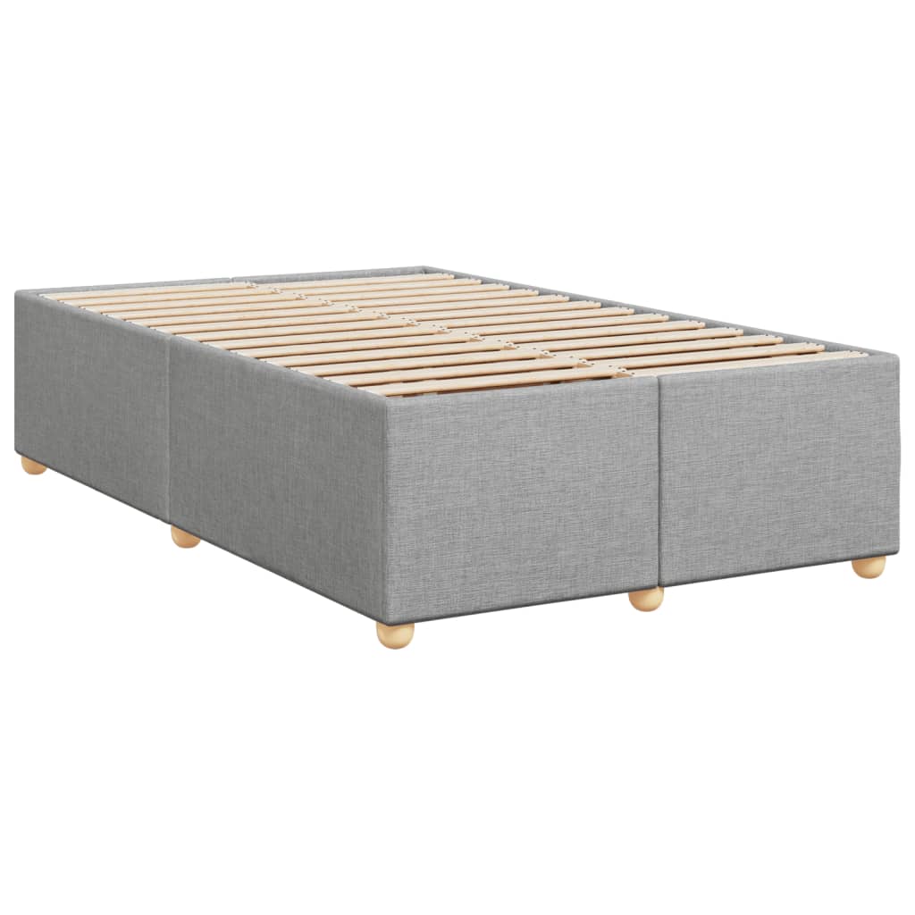 Bed Frame without Mattress Light Grey 120x190 cm Small Double Fabric