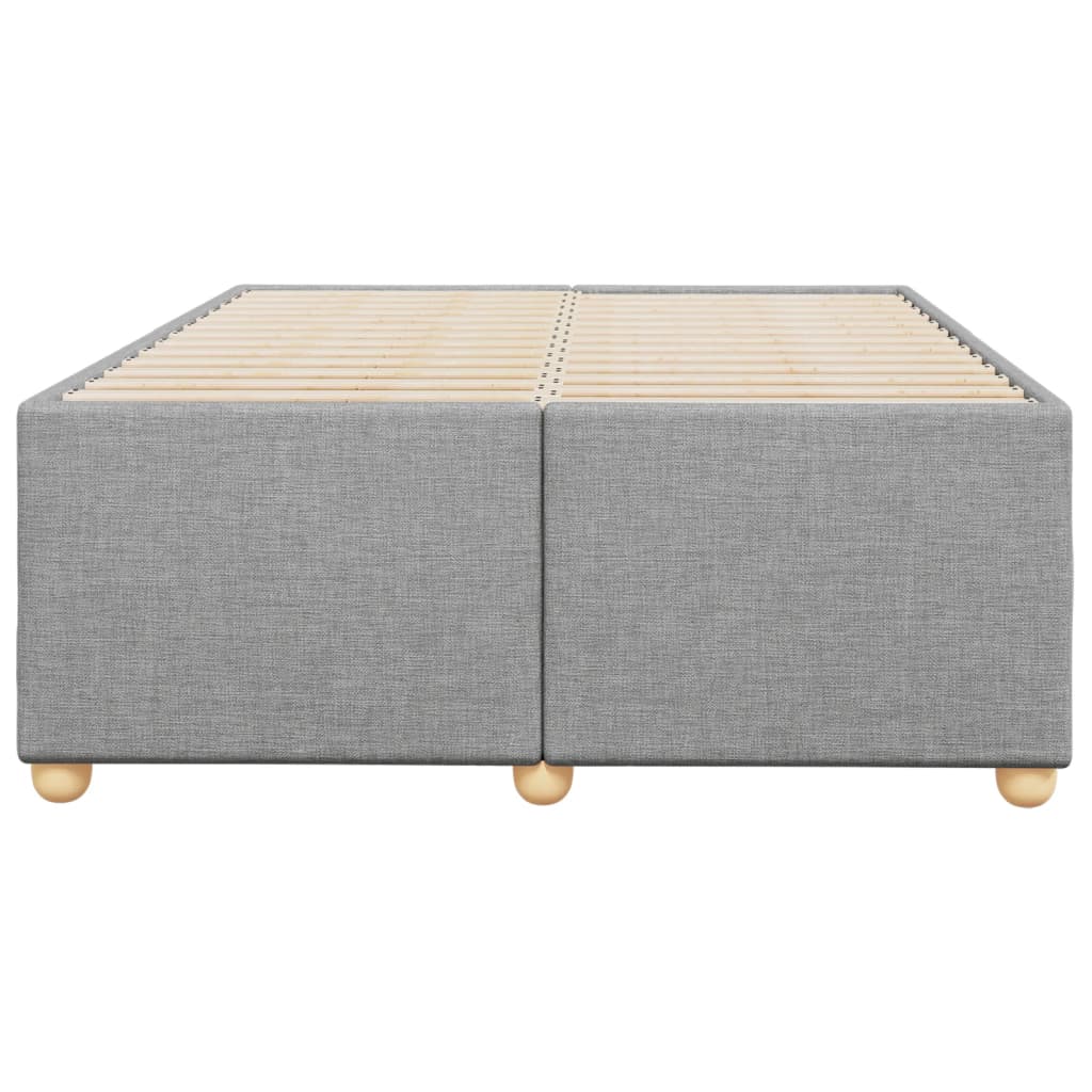 Bed Frame without Mattress Light Grey 120x190 cm Small Double Fabric