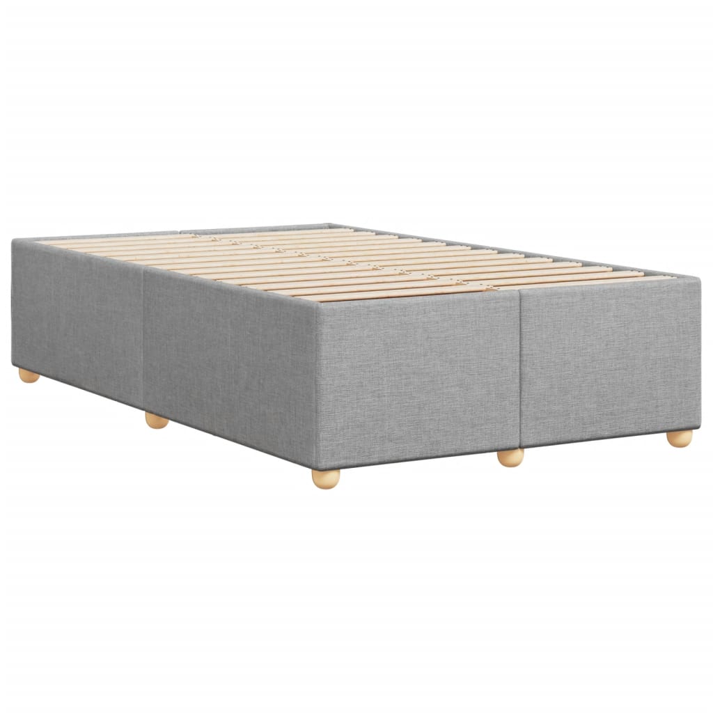 Bed Frame without Mattress Light Grey 120x190 cm Small Double Fabric