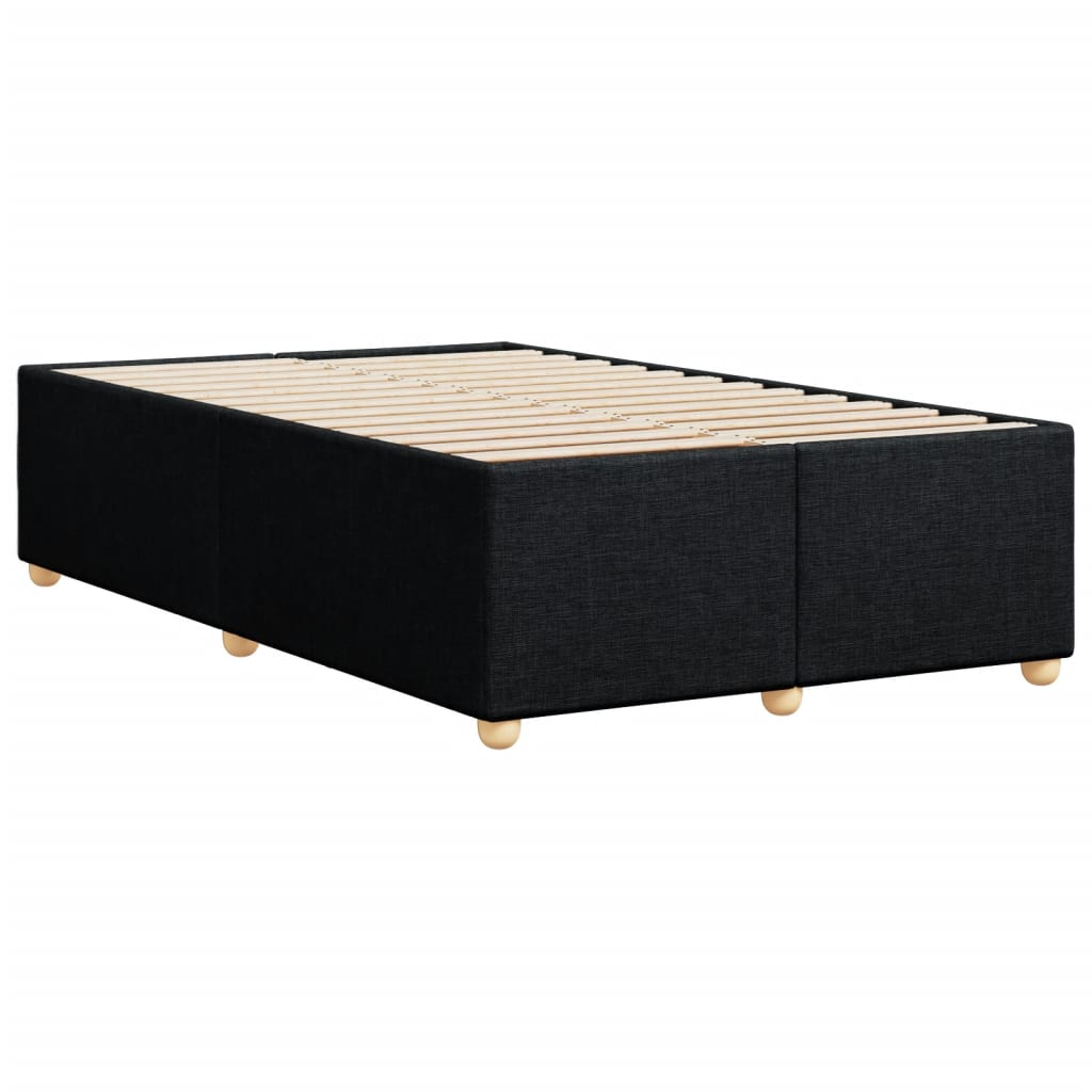 Bed Frame without Mattress Black 120x190 cm Small Double Fabric