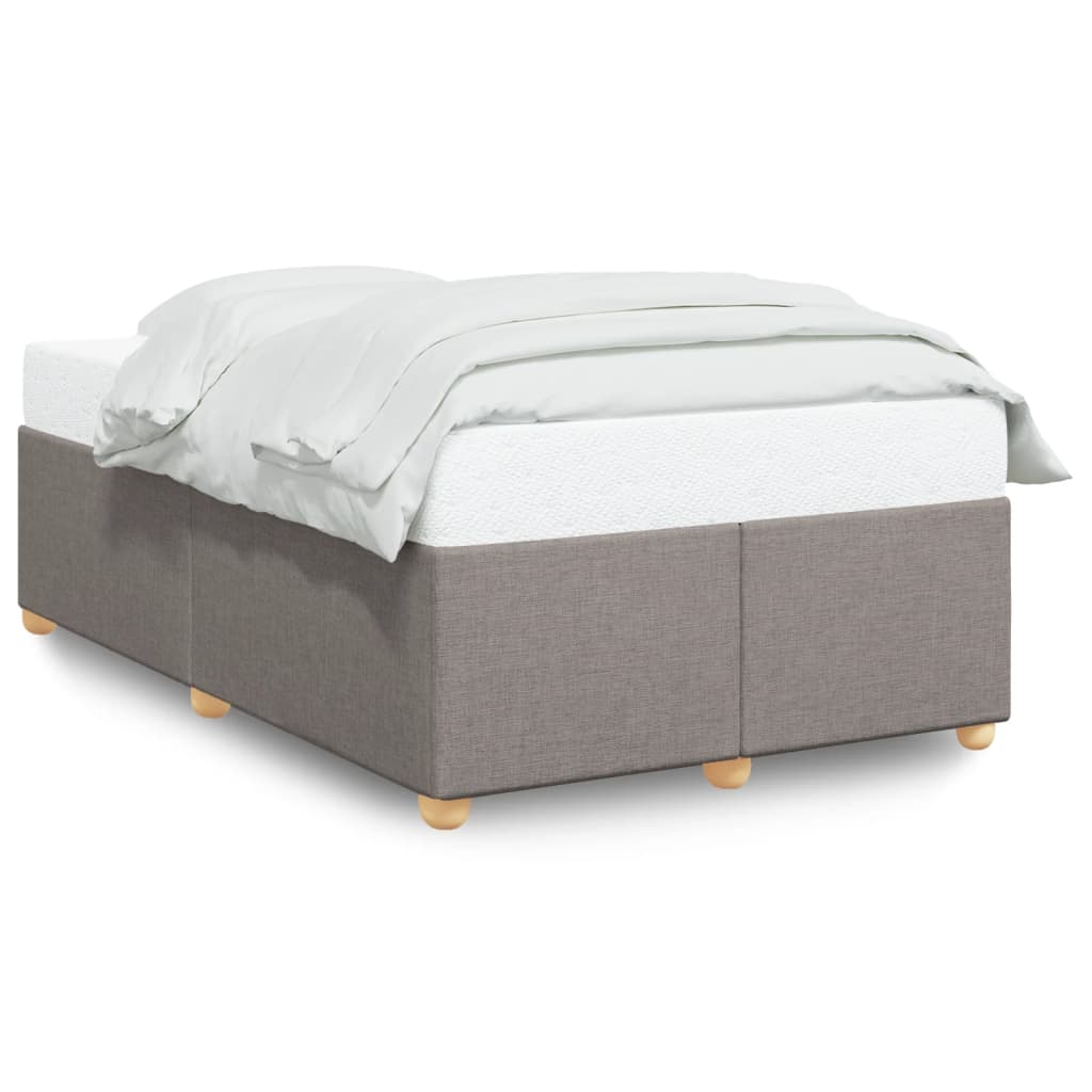 Bed Frame without Mattress Taupe 120x190 cm Small Double Fabric