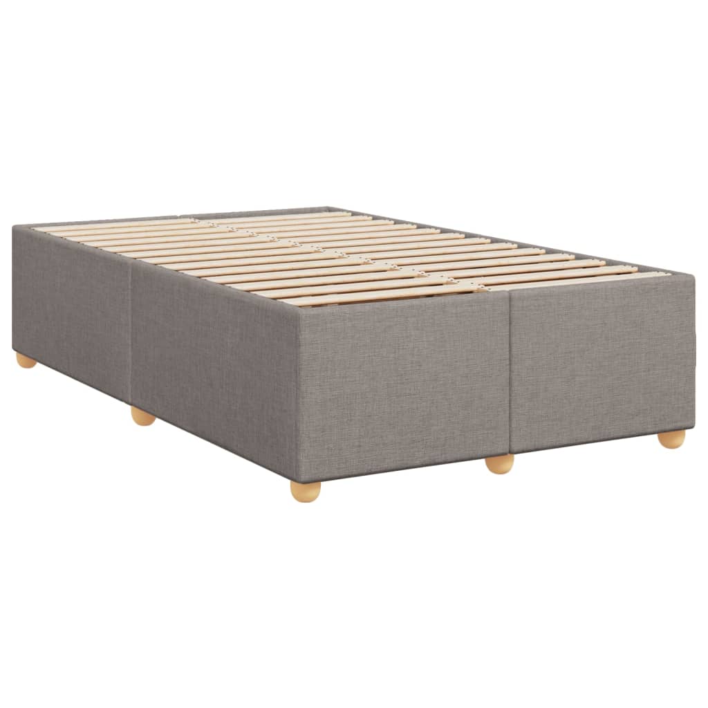 Bed Frame without Mattress Taupe 120x190 cm Small Double Fabric