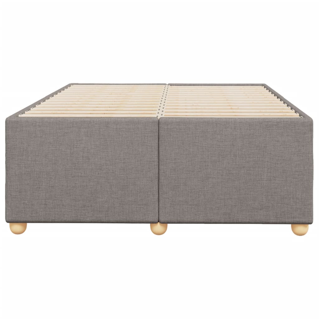 Bed Frame without Mattress Taupe 120x190 cm Small Double Fabric