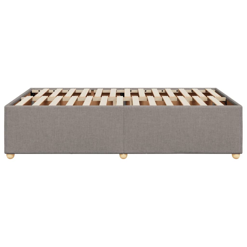 Bed Frame without Mattress Taupe 120x190 cm Small Double Fabric