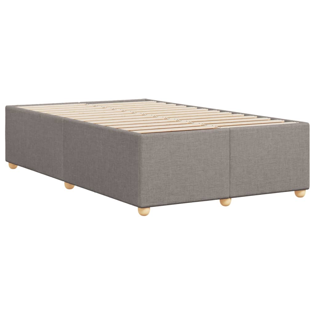 Bed Frame without Mattress Taupe 120x190 cm Small Double Fabric