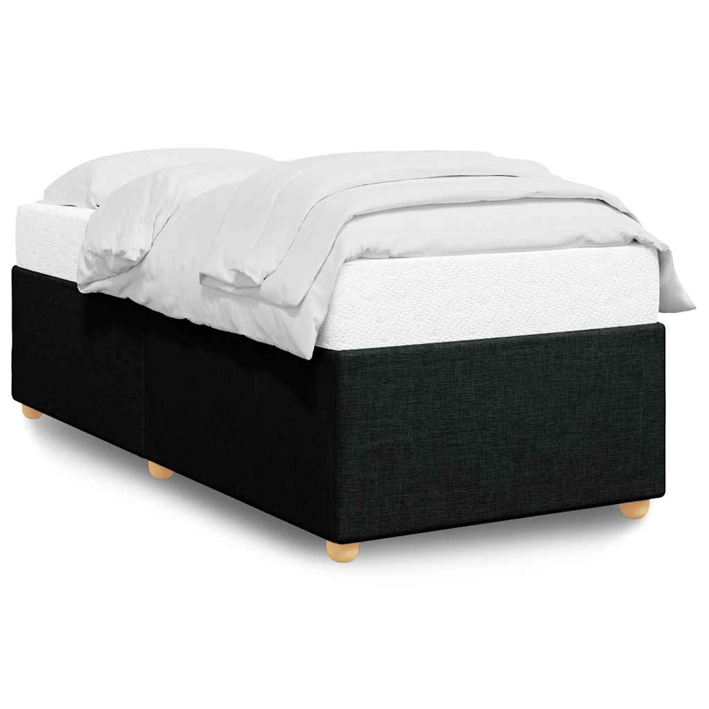 Bed Frame without Mattress Black Single Fabric