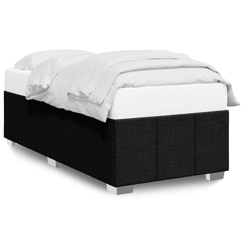 Bed Frame without Mattress Black Single Fabric