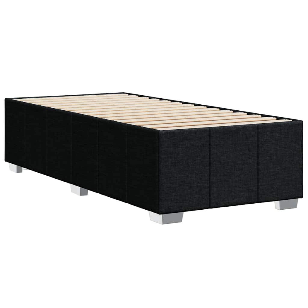 Bed Frame without Mattress Black Single Fabric
