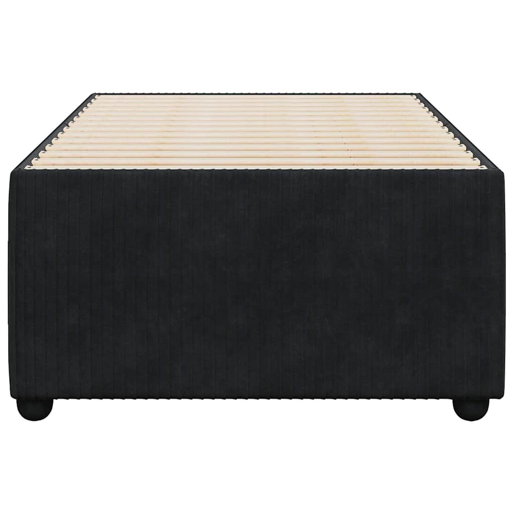 Bed Frame without Mattress Black 80x200 cm Velvet