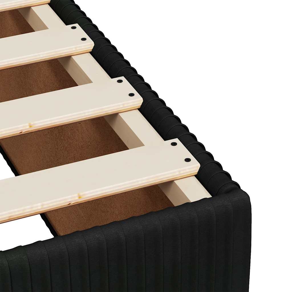 Bed Frame without Mattress Black 80x200 cm Velvet