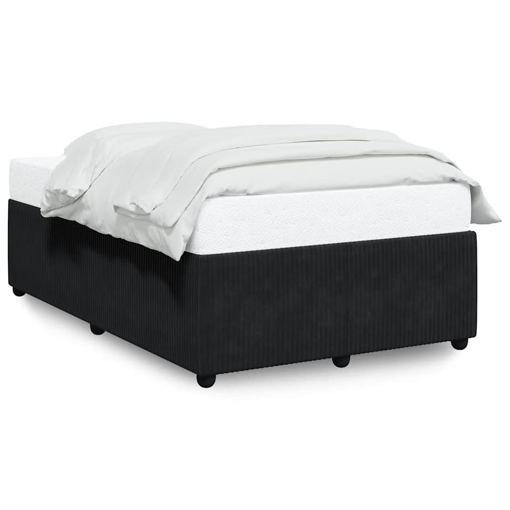 Bed Frame without Mattress Black 120x190 cm Small Double Velvet