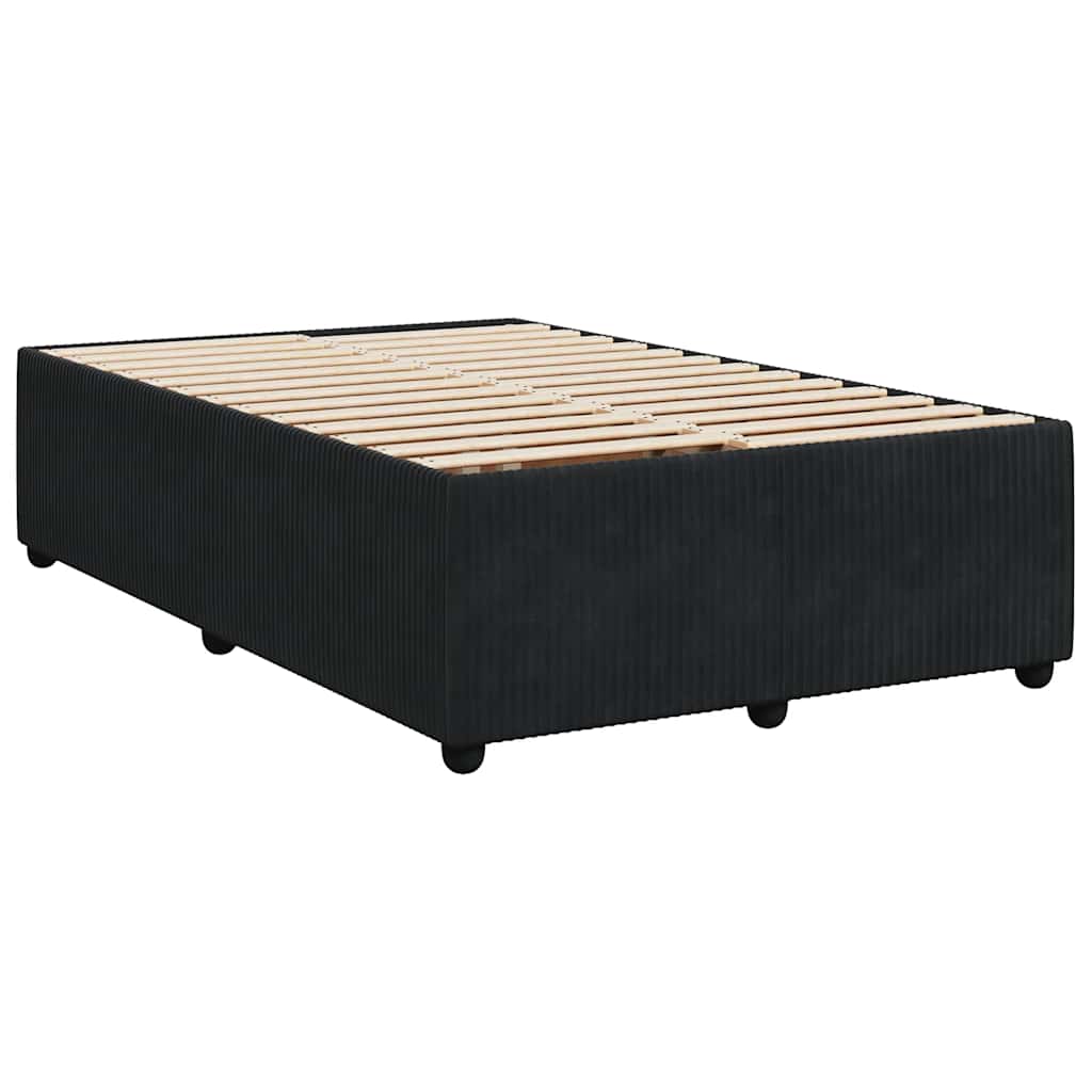 Bed Frame without Mattress Black 120x190 cm Small Double Velvet
