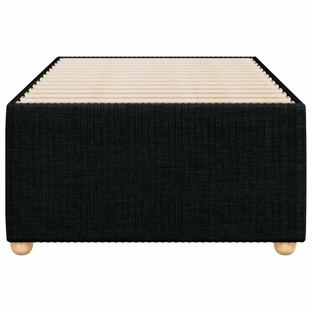 Bed Frame without Mattress Black Single Fabric
