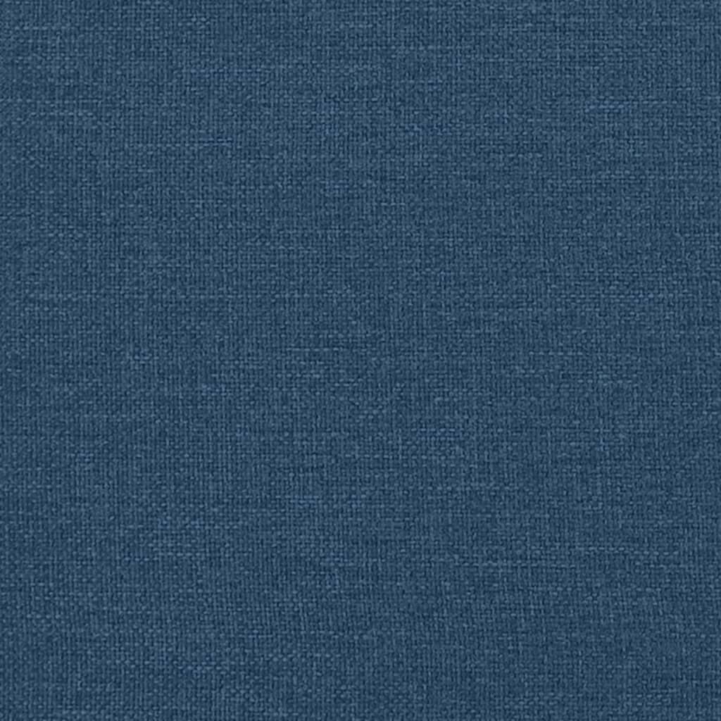 Box Spring Bed with Mattress Blue 120x200 cm Fabric