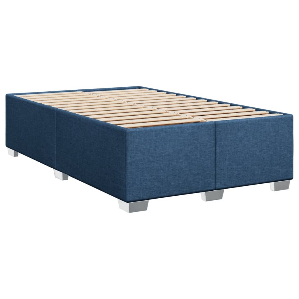 Box Spring Bed with Mattress Blue 100x200 cm Fabric
