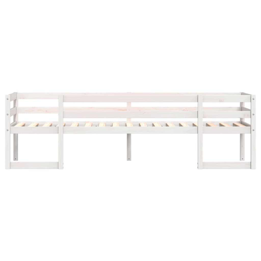 Kids' Bed Frame without Mattress White 80x200 cm Solid Wood Pine