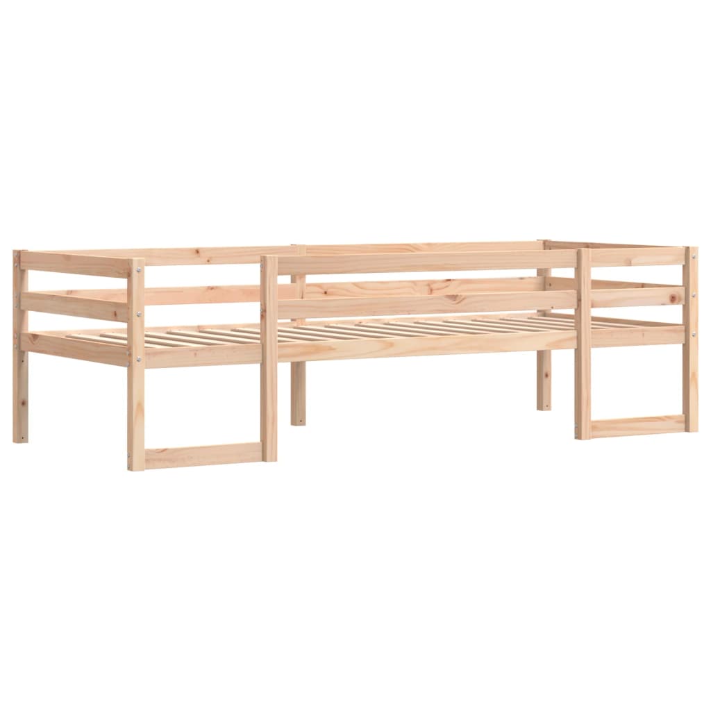 Kids' Bed Frame without Mattress 90x200 cm Solid Wood Pine