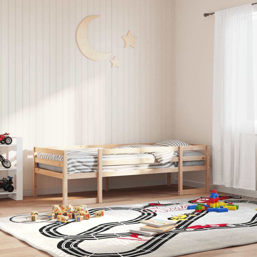 Kids' Bed Frame without Mattress 90x190 cm Single Solid Wood Pine