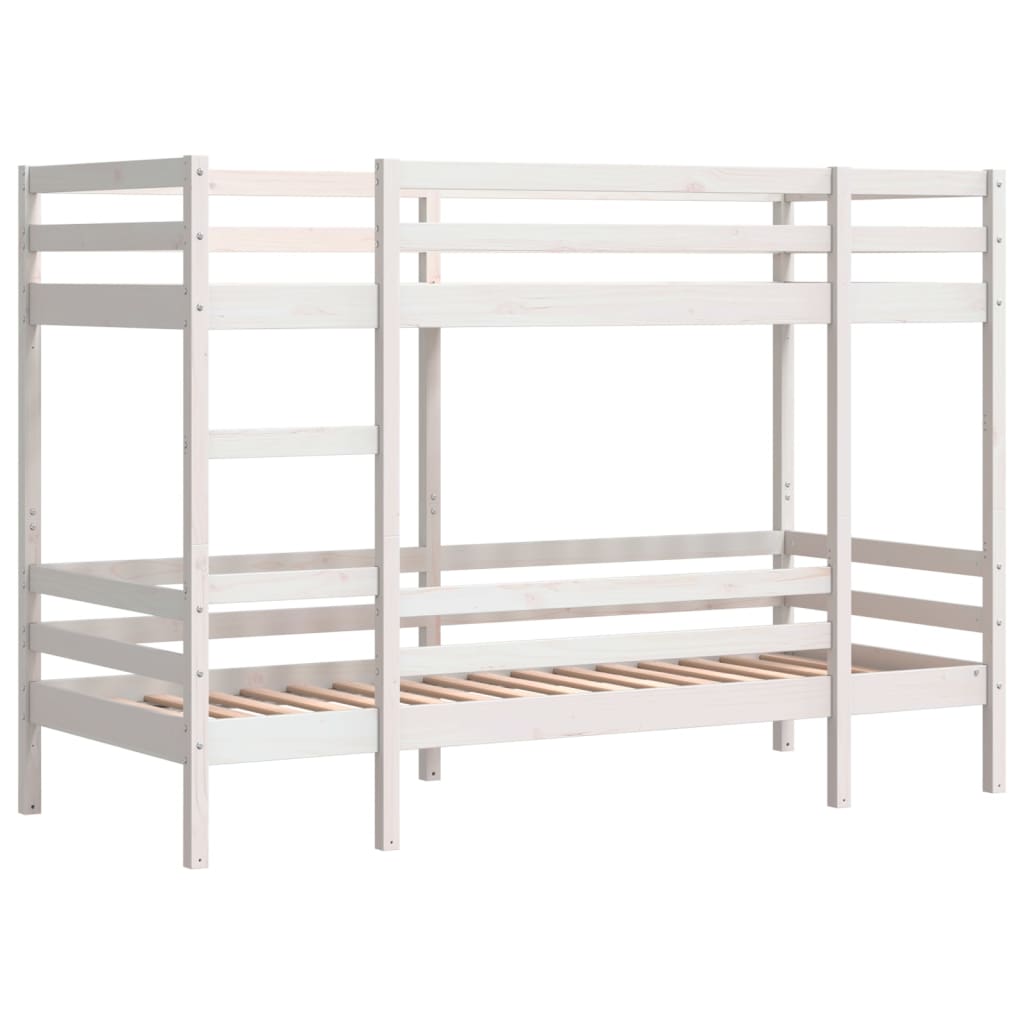 Bunk Bed without Mattress White 80x200 cm Solid Wood Pine