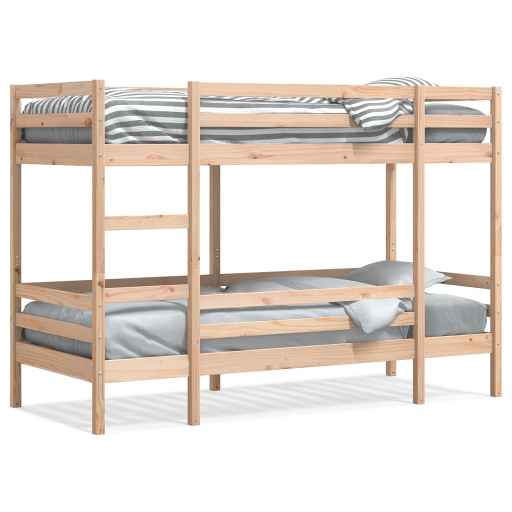 Bunk Bed without Mattress 90x190 cm Single Solid Wood Pine