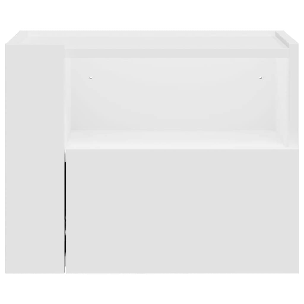 Wall-mounted Bedside Cabinets 2 pcs White 45x30x35 cm