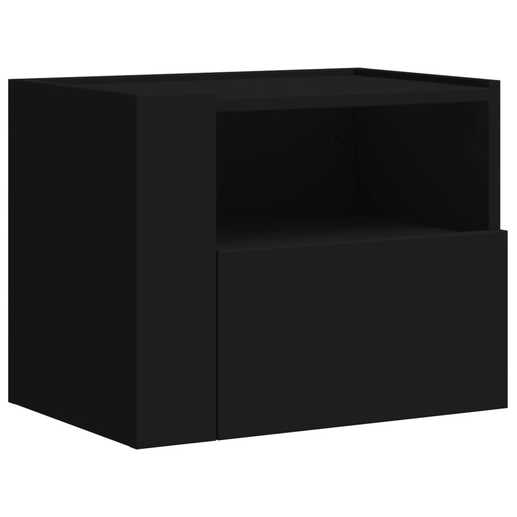 Wall-mounted Bedside Cabinets 2 pcs Black 45x30x35 cm