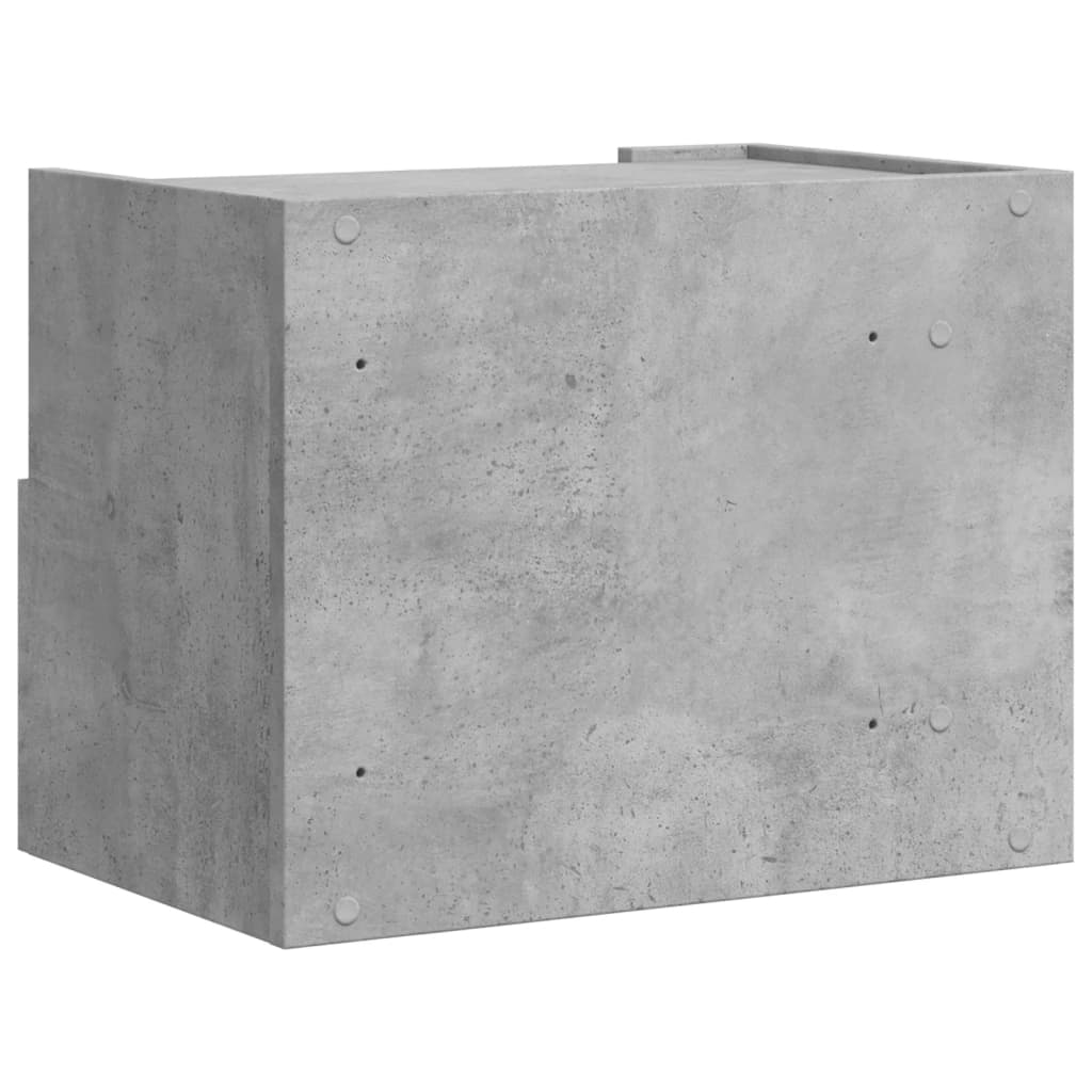 Wall-mounted Bedside Cabinets 2 pcs Concrete Grey 45x30x35 cm