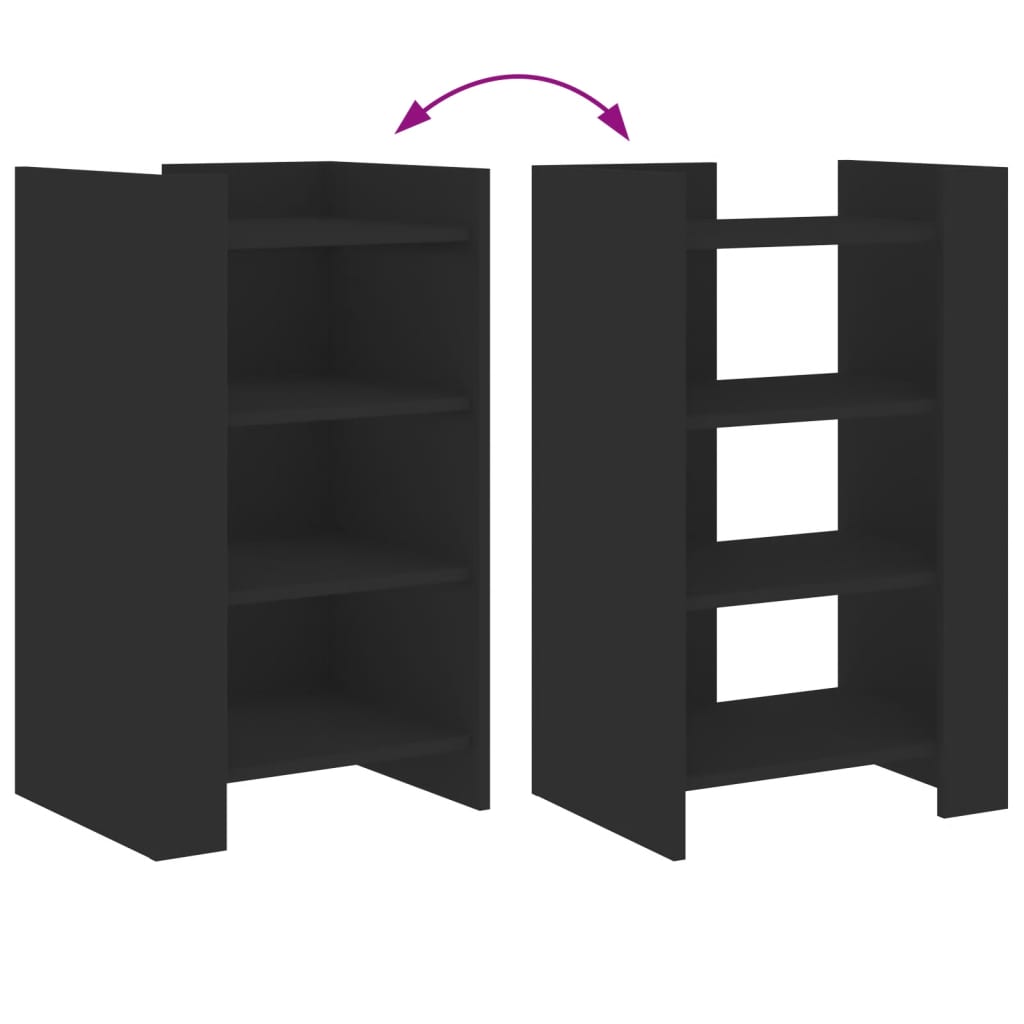 Sideboard Black 45x35x75 cm Engineered Wood