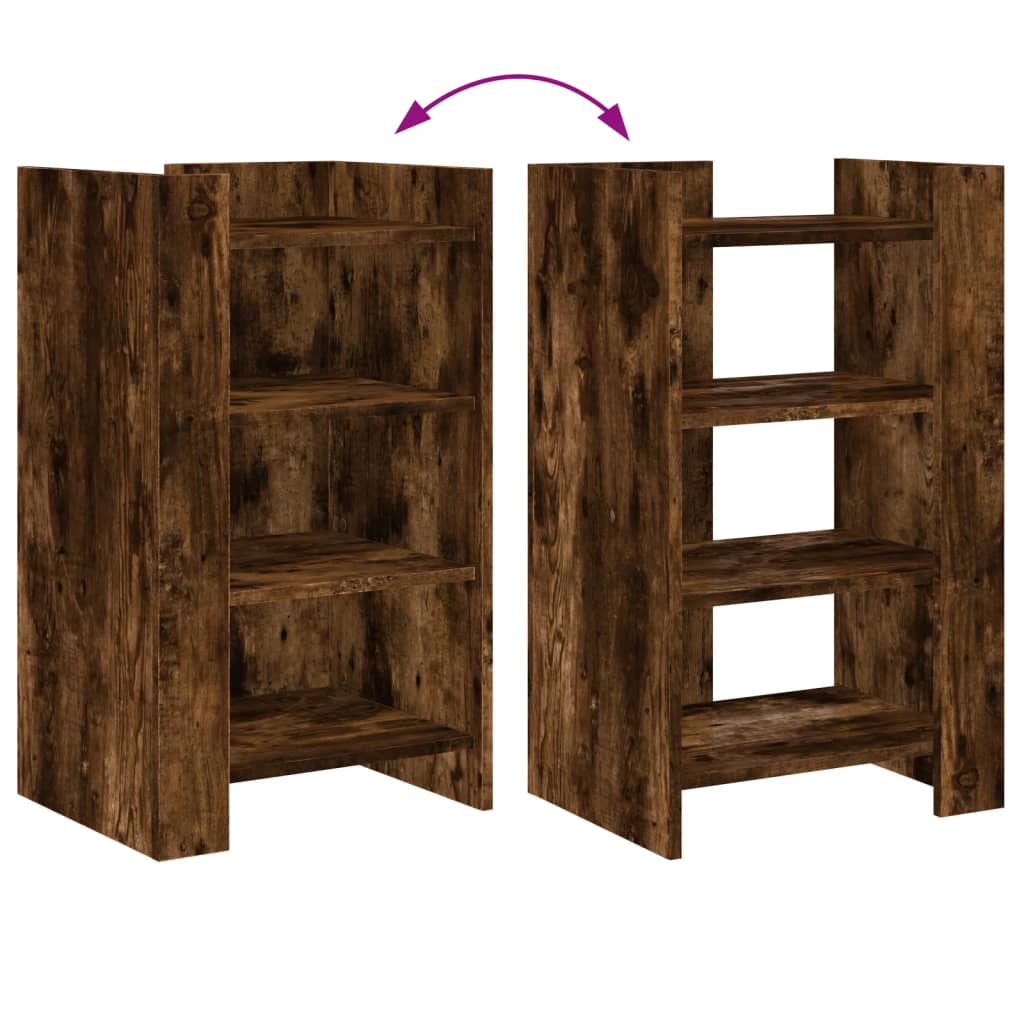 Sideboard Smoked Oak 45x35x75 cm Engineered Wood