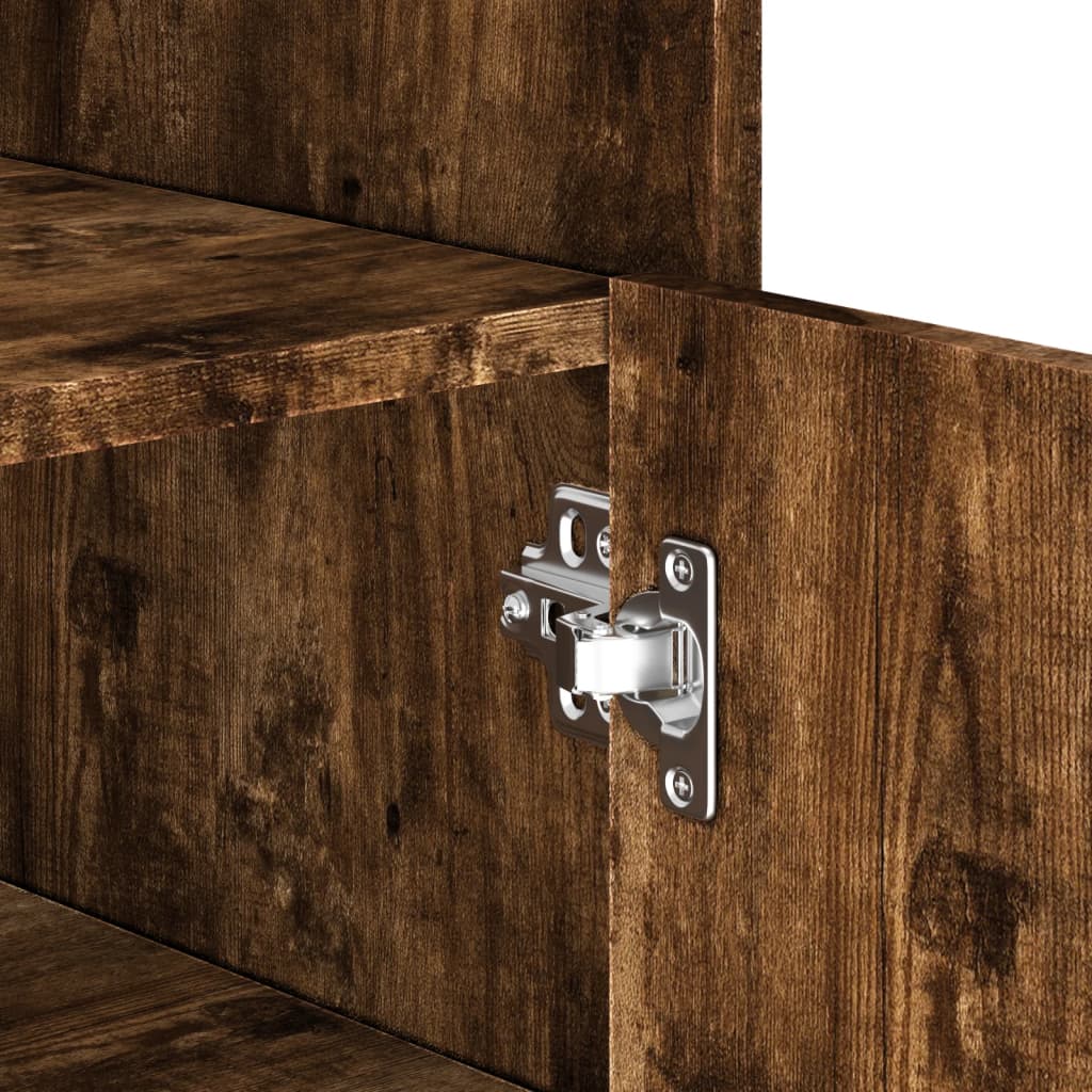 Sideboard Smoked Oak 45x35x75 cm Engineered Wood